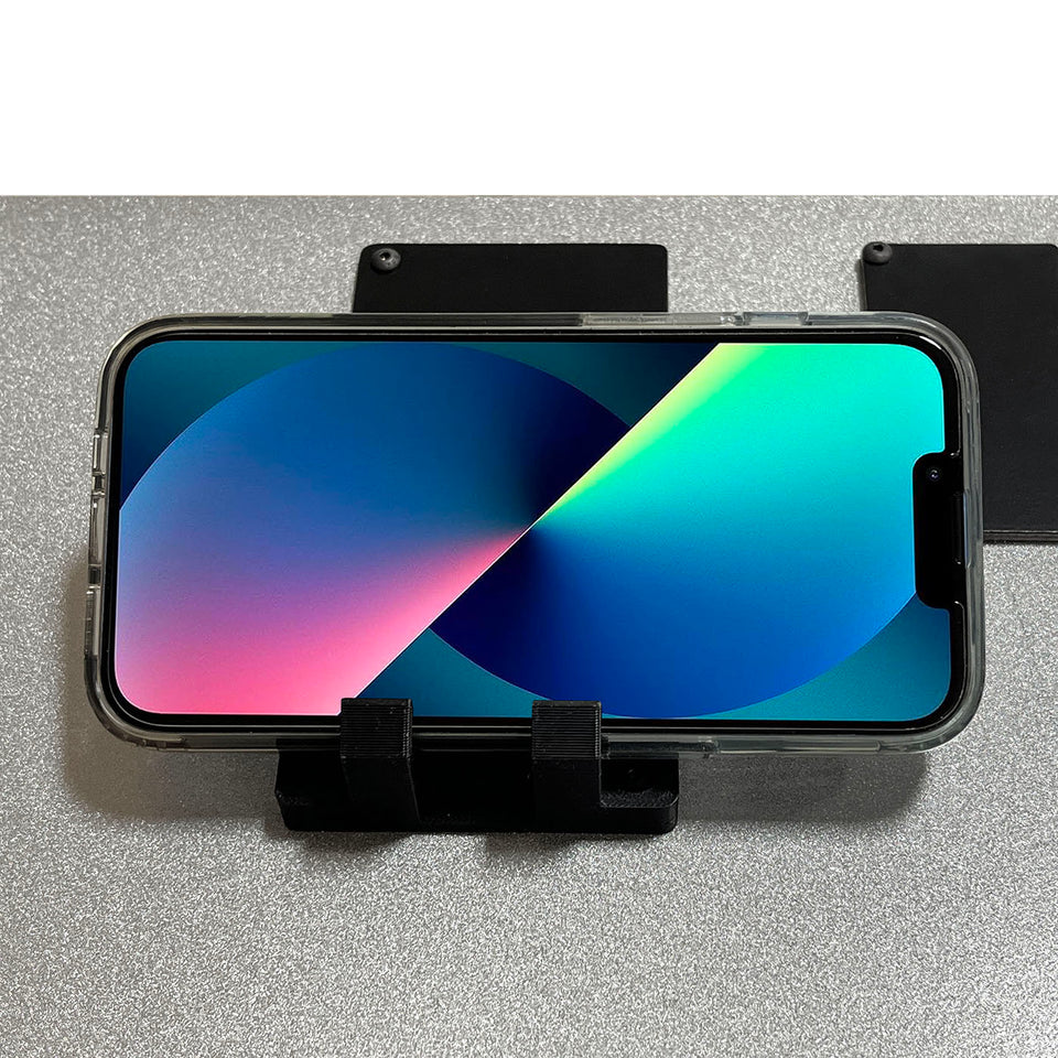 Urbann - Smartphone black stand module for lecterns - horizontal