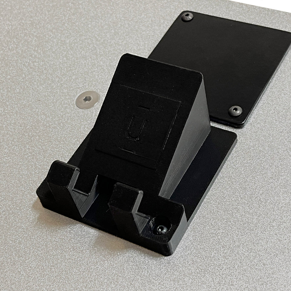 Urbann - Smartphone black stand module for lecterns - left