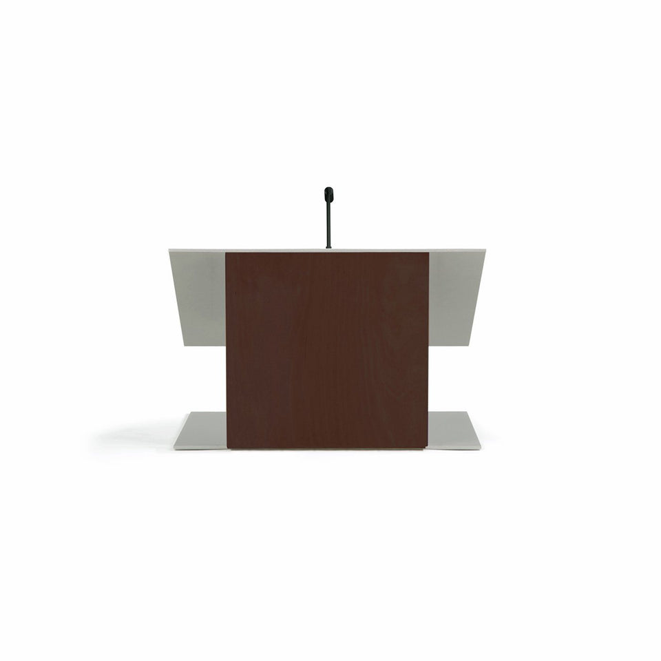 K9 Table lectern / wooden podium - Mahogany - from Urbann Products - front view
