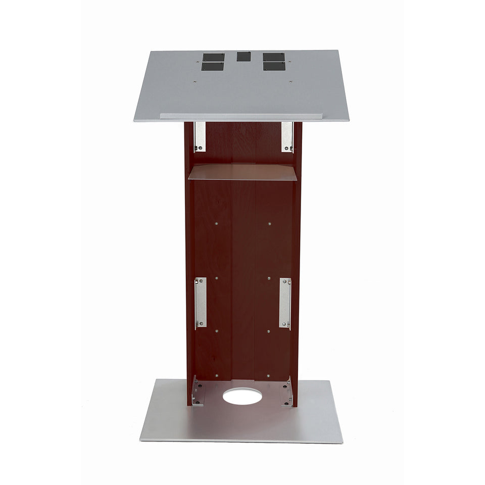 Lecterns - K2 Lectern / Podium - Full Mahogany - Rear view