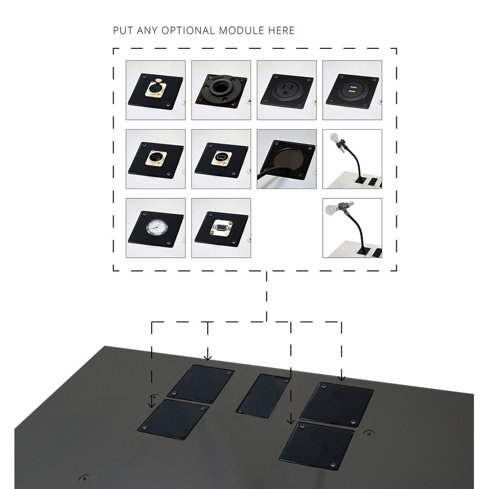 Urbann - family of modular options for lecterns