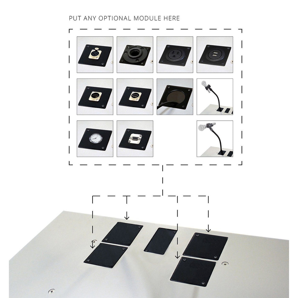 Urbann - family of modular options for lecterns