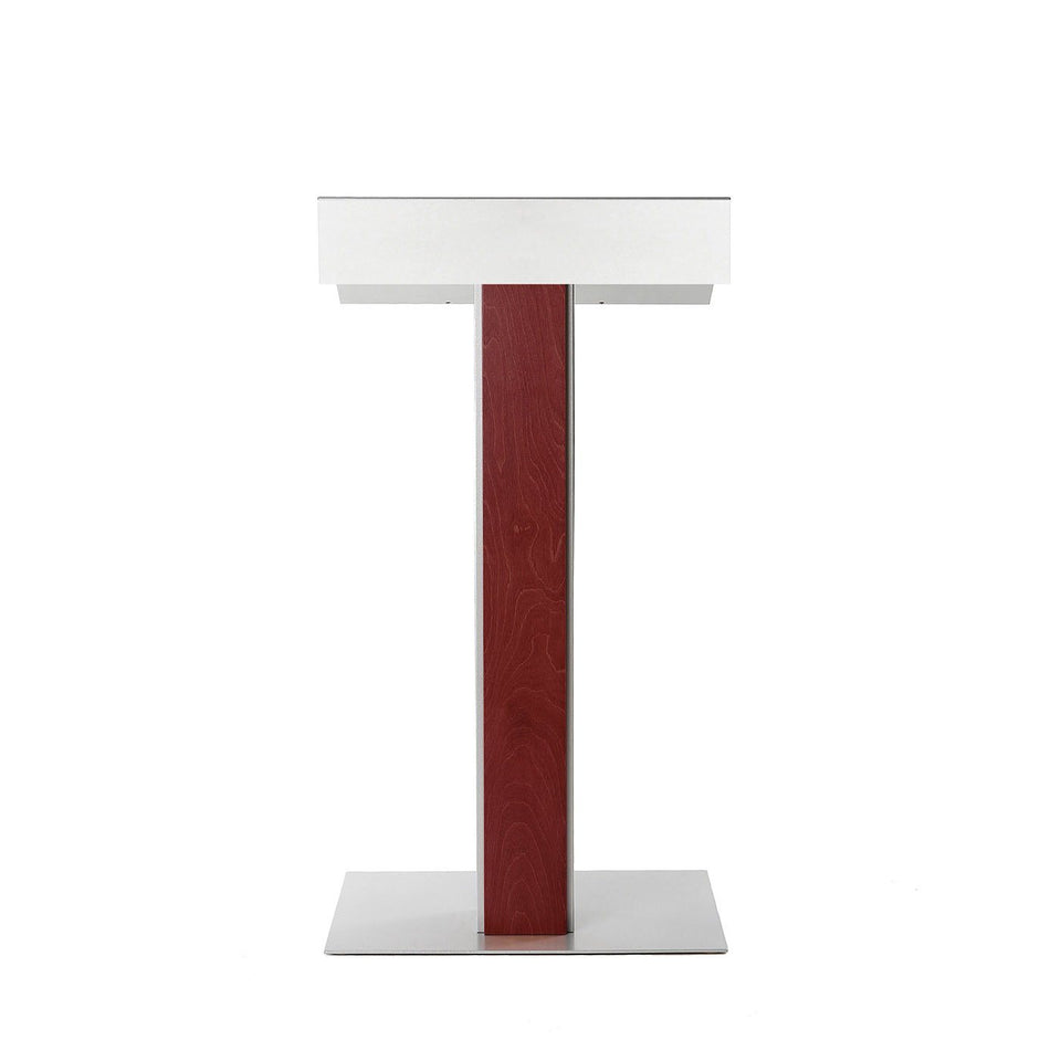 Y55 lectern / podium from Urbann Products - Mahogany - front view