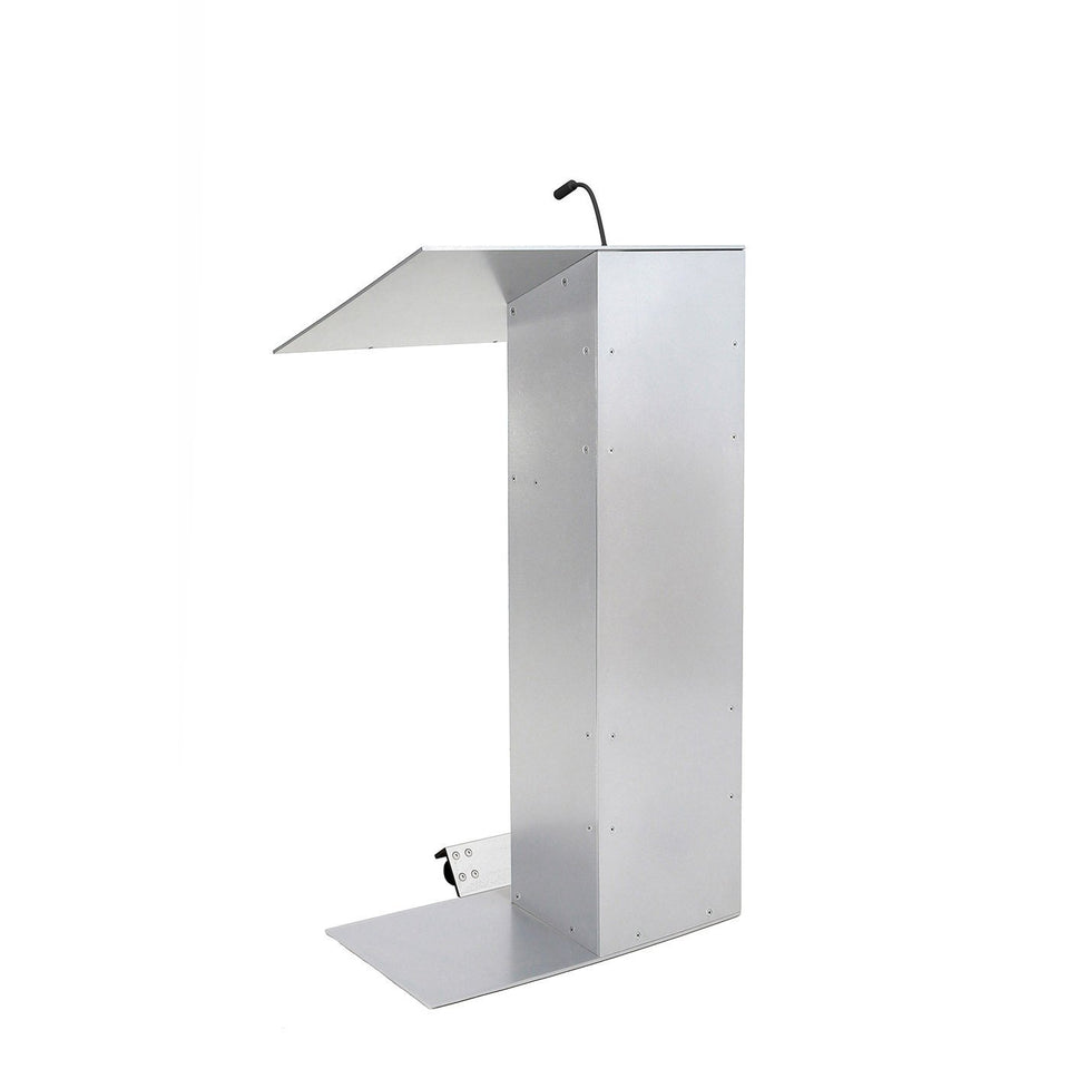 K1 lectern / podium with wheels from Urbann Products side view