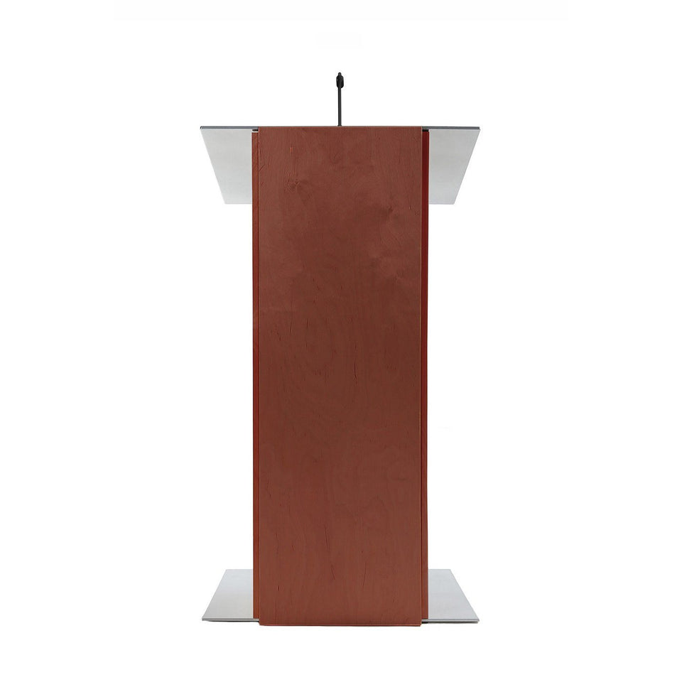 K2 lectern Full Mahogany / wooden podium from Urbann Products front view