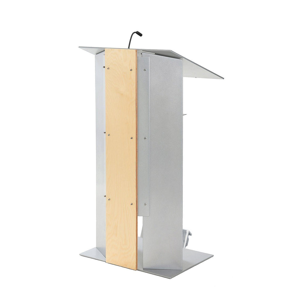 K6 lectern / podium with wheels from Urbann Products side view