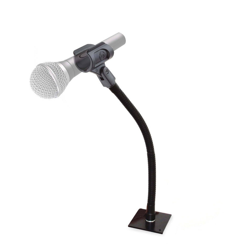 Microphone holder with wireless microphone - König & Meyer clip