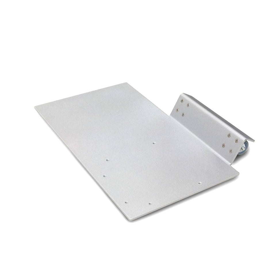 Tilt-back system for K1 lectern / podium from Urbann Products - aluminum grey