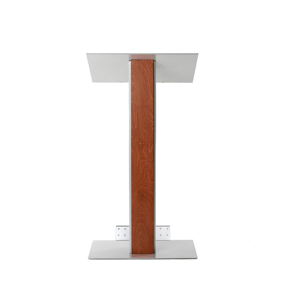 Y5 lectern / podium from Urbann Products - Whisky - with wheels front view