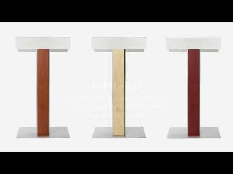 Y55 lectern / podium - Unfinished wood